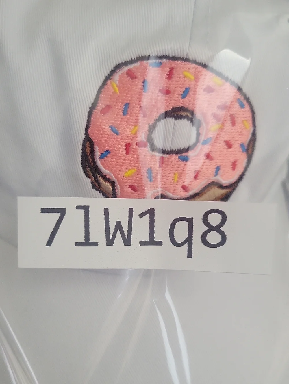 The Donut Hole White Embroidered Cute Funny Unisex Adjustable Dad Hat Cap